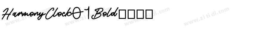HarmonyClock01 Bold字体转换